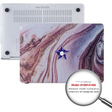 McStorey Macbook Air Kılıf 13 inç Mermer Glitter (Eski USB'li Model 2010-2017) A1369 A1466 ile Uyumlu