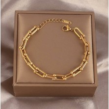 Mystery Jewelry Çelik Gold Tiffany Bileklik