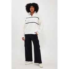 Alexander Gardi Içi Polarlı Çizgili SWEATSHIRT(E24-00172)