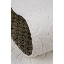 Oslo Premium Yıkanabilir Kaymaz Tabanlı Saçaklı Kesme Rulo Halı Yolluk Krem