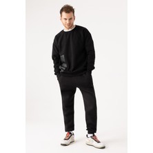 Gothamvibes Erkek Remember Oversize Siyah Sweatshirt