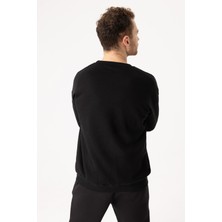 Gothamvibes Erkek Remember Oversize Siyah Sweatshirt