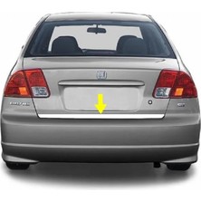 Ebal Oto Honda Civic Krom Alt Bagaj Çıtası 2001-2007 Arası Paslanmaz Çelik