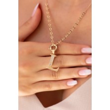 By Milo Jewellery 14 Ayar Altın L Harf Kolye