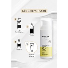 Bebak Pharma %100 Mineral Güneş Filtresi Içerikli Spf 50+ Yüksek Korumalı Güneş Kremi 50ml