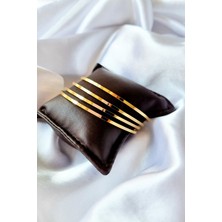 Trade Bazaar Kadın 4'lü Lüks Yüksek Kalite Çelik 65mm Ajda Bilezik Çelik Kararmaz Bileklik