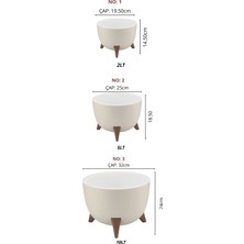 Nandy Home Ufo Model 3'lü Saksı Seti