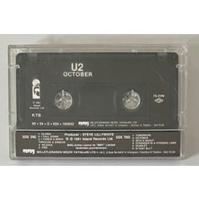 U2 October Kaset (Orjinal Dönem Kağıt Baskı)