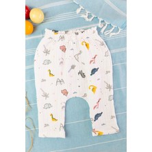 Bondilolly %100 Pamuk Beli Lastikli Müslin Bebek Şalvar Pantolon