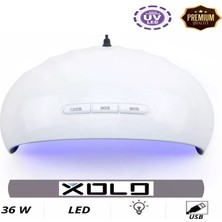 Xolo Z6 Uv Led 36w Profesyonel Usb Girişli Tırnak Kurutucu Protez Tırnak Kalıcı Oje Poly Gel