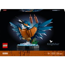 LEGO Icons Yalıçapkını Kuşu 10331 - Kuş Sever Yetişkinler Için Koleksiyonluk, Sergilenebilir Yaratıcı Model Yapım Seti (834 Parça)