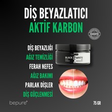 Bepure Diş Beyazlatma Tozu Aktif Karbon 75 gr Beyazlatıcı Özellikli Ferah Nefes İçin