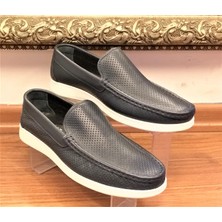 Bags Shoes Bagsshoes 15003 Erkek Günlük Hakiki Deri Evalı Anatomik Taban Loafer Ayakkabı