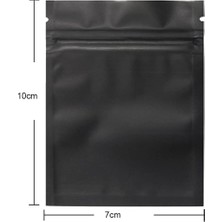 Humble 200 Paket Koku Geçirmez Çanta - 3 x 4 Inç Açılıp Kapanabilir Mylar Çanta Folyo Kese Çanta Düz Fermuar Kapatma Çanta Mat Siyah (Yurt Dışından)