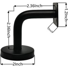 Humble 12 Adet Paslanmaz Çelik Merdiven Küpeşte Braketi, Ağır Merdiven Ray Desteği, Korkuluk Braketleri 60MM x 60MM (Yurt Dışından)