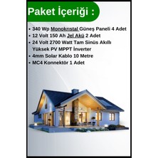 N&d Lighting Bağ Evi Hobi Bahçesi Buzdolabı+Tv+Aydınlatma Solar Paket 10.8 kwp