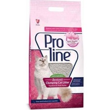 Proline. Proline Bebek Pudralı Topaklanan Bentonit Kedi Kumu Ince 5 Lt