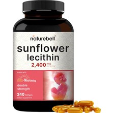 Naturebell Sunflower Lecithin Rich In Phosphatidyl Choline 2400 mg 240 Kapsül