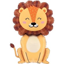 Kidspartim Sevimli Aslan Folyo Balon 101X70 cm