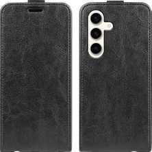 Cool-M Samsung Galaxy S24+ Pu Deri Dikey Flip Telefon Kapağı (Yurt Dışından)