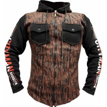 Markasepeti Çizgili Kompakt Iki Iplik Şardonlu Erkek Sweatshirt Penye Slim Fit