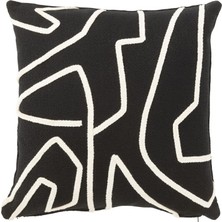 Laromita Decoration Stripe Kırlent / Siyah