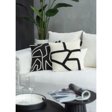 Laromita Decoration Stripe Kırlent / Siyah