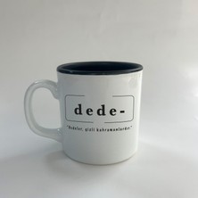 Mor Mürekkep Dede Baskılı Siyah Multi Kupa