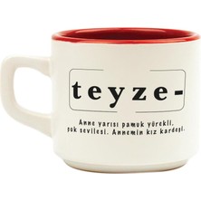 Mor Mürekkep Teyze Baskılı Kırmızı Venüs Kupa