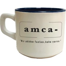 Mor Mürekkep Amca Baskılı Siyah Venüs Kupa