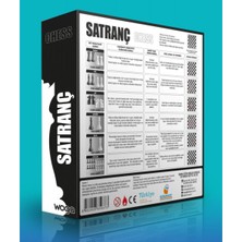 Tekno Trust Woga Satranç Ahşap Tabla Siyah Beyaz