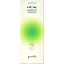 Goodal Heartleaf Calming Mineral Filter Sun Cream - Houttuynia Cordata Özlü Mineral Filtreli Güneş Kremi Spf 50+ Pa++++