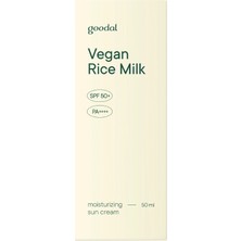 Goodal Vegan Rice Milk Moisturizing Sun Cream - Pirinç Sütü Özlü Nemlendirici Güneş Kremi Spf 50+ Pa++++