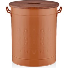 The Mia Prizma Çamaşır Sepeti Terracota 54X43X35 cm