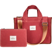 Atelier Bomonti Hishi Rj Tote Bag Reddish Mumlu Kanvas Omuz Çantası & El Çantası