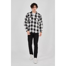 Tarz Yeri Erkek Oduncu Gömlek - Siyah