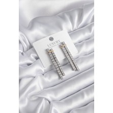 Clariss Vıp Seri Zirkon Taşlı Su Yolu Kadın Küpe