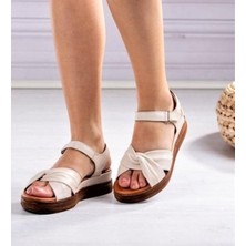 Bags Shoes Venüs 2216403Y Kadın Hakiki Deri Çapraz Bant Ultra Comfort Sandalet
