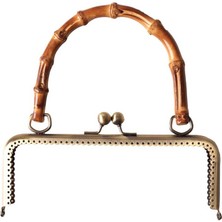 Simisso Bambu Saplı Çanta Bursu | Nikel