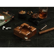 Hıcowood Doğal Ceviz Kül Tablası