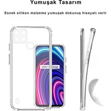 CepStok Realme C21Y Kılıf Şeffaf Kamera Korumalı Esnek Yumuşak Silikon