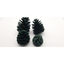 Yılbaşı, Yeni Yıl Noel Ağacı Süsleme Için Dekoratif Boyalı Kozalak Model 14