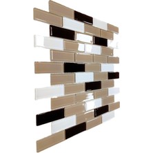 MozaiKristaL Mutfak, Banyo, Havuz, Sauna, Spa ve Yaşam Alanlarının Tüm Yüzeyleri Için Kristal Cam Mozaik. Cam Ölçüsü: 23X73 Mm. File Ölçüsü: 30X30 Cm. ( 1 Kutu = 11 File Karo = 1 M2 Fiyatıdır. )