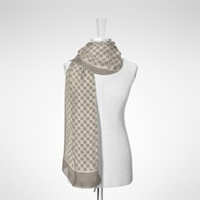 Akipek Küçük Dama Logolu Pamuk Şal