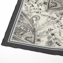 Akipek Büyük Motif Şal Desenli Pamuk Eşarp