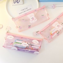 GongtuShop Yintaoxiaogou Tarzı 1 Adet Kawaii Kalem Kutusu Çok Fonksiyonlu ve Büyük Kapasiteli Küçük Basit Kız Ins Okul Kalem Kutusu Kalem Kutusu Kalem Çantası (Yurt Dışından)