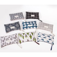 GongtuShop No.27 18X13CM Stili Kumaş Kalem Çantaları Kawaii Kalem Kılıfı Büyük Kalem Kutuları Seyahat Kozmetik Çantası Okul Kırtasiye Organizatörleri (Yurt Dışından)