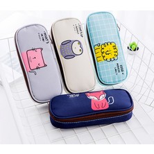 GongtuShop Maotouying Tarzı Kawaii Kalem Kutusu Basit Sabah Partisi Okul Kalem Kutusu Kalem Kutusu Kalem Çantası Okul Malzemeleri Kırtasiye (Yurt Dışından)