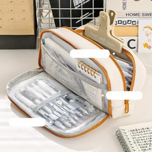 Kilinmoli Çift Katmanlı Kalem Kutusu Büyük Kapasiteli Trousse Kalem Kutusu Okul Malzemeleri Kalemlik Sevimli Kırtasiye Estuche Escolar Kalem Kılıfı (Yurt Dışından)