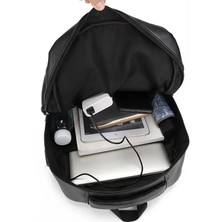 Kilinmoli Vintage USB Şarj Pu Deri Sırt Çantası Erkekler Büyük Kapasiteli Okul Çantaları Genç Sırt Çantaları Seyahat Için Çok Fonksiyonlu Laptop Çantası (Yurt Dışından)